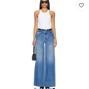 CULTNAKED THE ONE JEANS WIDE LEG HIGH RISE LIKE NEW ORGANIC COTTON SIZE LARGE